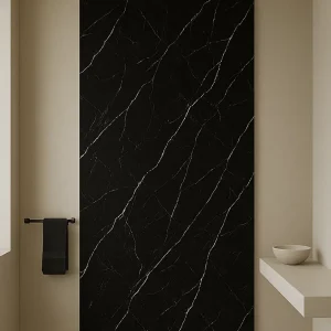 ISODECO Douchepaneel Carrara Black Nero Marquina