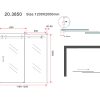 Productnaam: Slide nis schuifdeur 1200 x 2000 x 8 mm nano helder glas/chroom