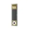 Stijlvolle Rocko toiletrolhouder met klep en reserverolhouder inbouw geborsteld messing voor Jouw Badkamer