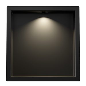 Stijlvolle Demis inbouwnis met LED 30 x 30 x 7 mat voor Jouw Badkamer