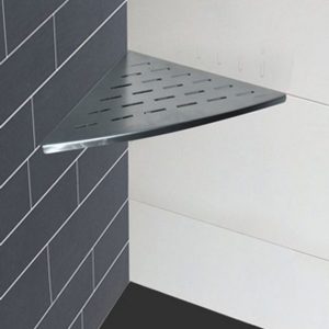 Stijlvolle InWall hoekplanchet 29x29 RVS voor Jouw Badkamer