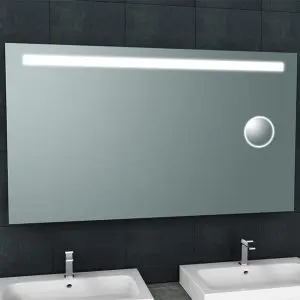 Tigris spiegel rechthoek met verlichting