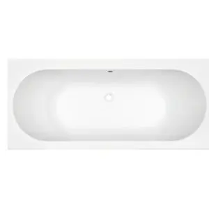 Wiesbaden Portus RD inbouw duo ligbad 170x70x43 cm glans wit