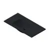 Wastafel Parijs 90cm Zonder Kraangat Mat Zwart