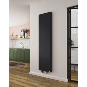 160x40 Verticale radiator T20 - C6 Vlakke Mat Zwart