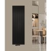 200x50 Verticale radiator T20 - C6 Geribbeld Mat Zwart