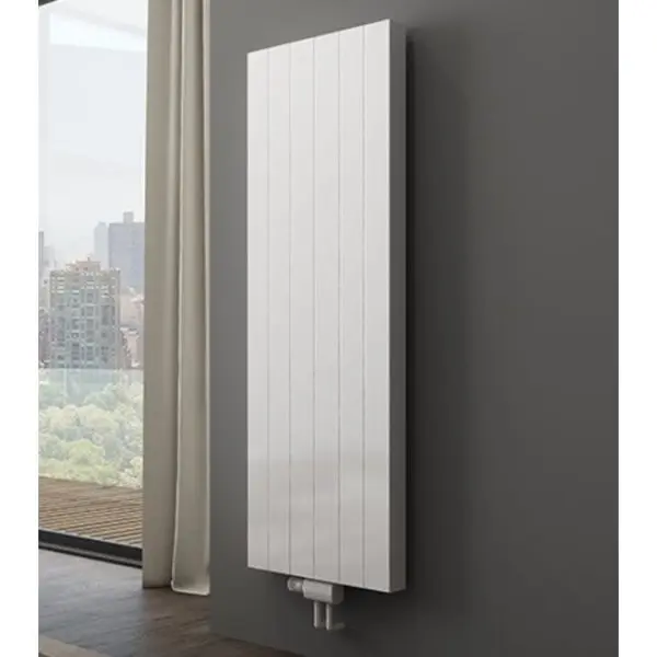 200x75 Verticale radiator T20 - C6 Gegroefde Wit