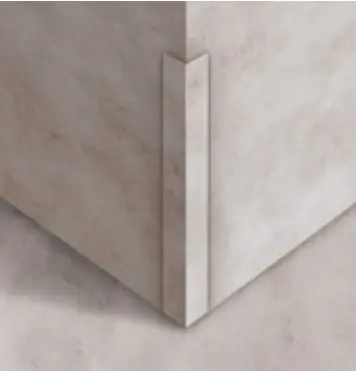 Hoekprofiel voor Zelfklevende Tegels: 15 x 15 x 2700 mm