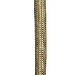 Flexibele aansluitslang 1/2" x 3/8" 25 cm geborsteld messing