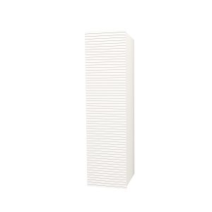 ELITE KOLOMKAST MET HORIZONTAAL RELIËF (135CM) - MAT WIT