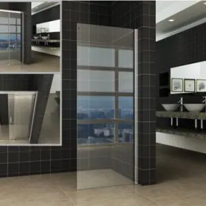 Side zijwand voor Puerta en Slide nisdeur 8mm nano helder glas/chroom