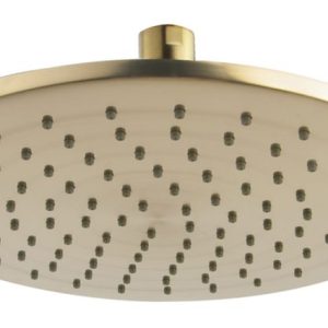 Caral hoofddouche rond 25 x 0,8 cm - Geborsteld messing