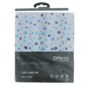 Dif Douchegor Circles Poly 120X200 Blauw