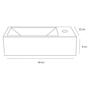 Dif Force Fontein 40X22X8 Beton Dg