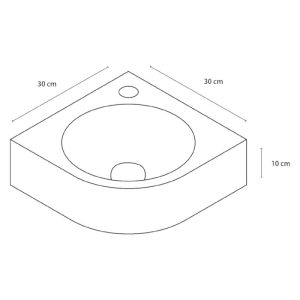 Dif Cleo Hkfontein 30X30X10 Beton Dg