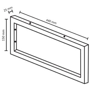 Dif Ophangb Wastafel 44X15 Wit (2)