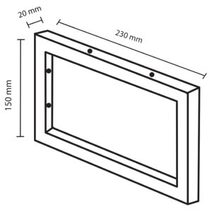 Dif Ophangb Fontein 23X15 Cm Zwart (2)