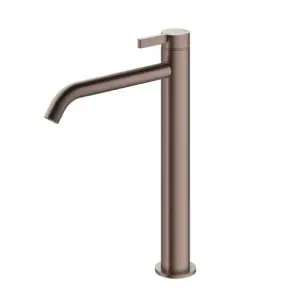Wastafelmengkraan Hoog zonder waste BCP PVD AC003HBCP