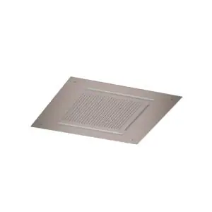 Inbouw hoofddouche met waterval en Led verlichting, 50x50 cm BCP PVD
