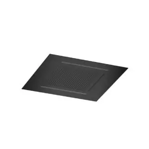 Inbouw hoofddouche met waterval en Led verlichting, 50x50 cm PBP PVD
