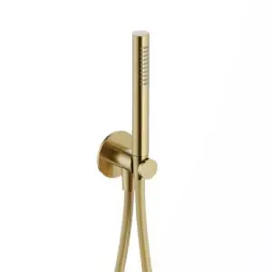 Handdouche met wandsteun + uitlaat en doucheslang 150cm BBP PVD