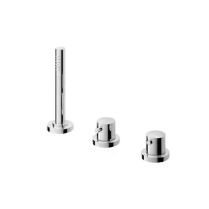 Hotbath Thermostatische badrandcombinatie zonder uitloop en 2-weg stopomstel CR B065CR