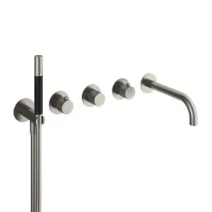 Hotbath Afbouwdeel Badthermostaatmet uitloop incl. handdouche en doucheslang GN CX7072EXTGN