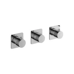 Afbouwdeel - Inbouw douchethermostaat met 2 stopkranen Horizontaal/verticaal CR GL7067EXTCR