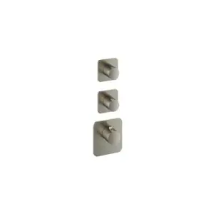 Afbouwdeel - Highflow Thermostaat met 2 stopkranen GNP PVD