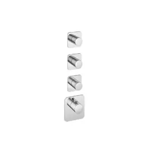 Afbouwdeel - Highflow Thermostaat met 3 stopkranen CR