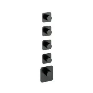 Afbouwdeel - Highflow Thermostaat met 4 stopkranen BGP PVD