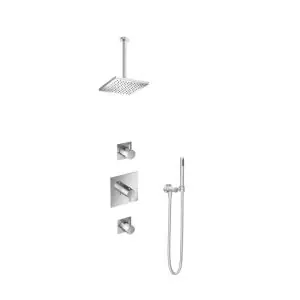 IBS 2 stopkranen 30cm plafondbuis 20cm hoofddouche Vierkant IBS2CR36