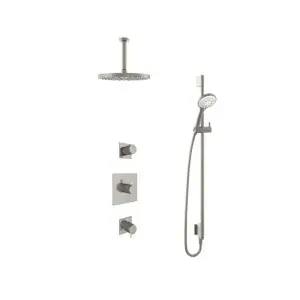 IBS 2 stopkranen 3s. handdouche 15cm plafondb 30cm hoofddouche glijstang IBS2GN1257