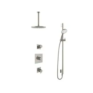IBS 2 stopkranen 3s. handdouche 30cm plafondb 25cm hoofddouche glijstang IBS2GN1347