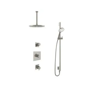 IBS 2 stopkranen 3s. handdouche 30cm plafondb 30cm hoofddouche glijstang IBS2GN1357