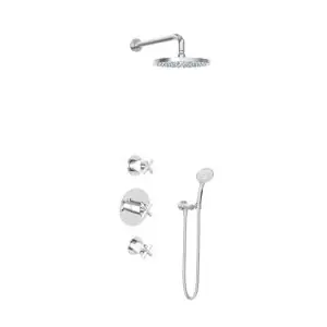 IBS 2 stopkranen 3s. handdouche 25cm hoofddouche IBS3CR14