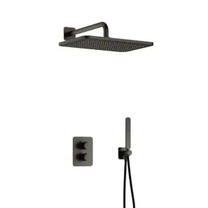 Complete thermostatische douche InBouwSet Gal met 2-weg stop-omstel met GL106 BGP PVD IBS40ABGP5