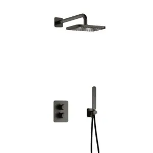 Complete thermostatische douche InBouwSet Gal met 2-weg stop-omstel BGP PVD IBS40ABGP