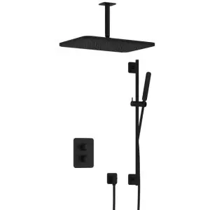 Complete thermostatische douche InBouwSet Gal met 2-weg stop-omstel met plafondbuis, GL106 en Glijstang IBS40ABL257