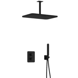 Complete thermostatische douche InBouwSet Gal met 2-weg stop-omstel met Plafondbuis en GL106 IBS40ABL25