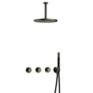 IBS CB7067 AI met 2 stopkranen met Plafondbuis 15 cm en M106 IBS70AI25