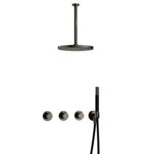 IBS CB7067 AI met 2 stopkranen, Plafondbuis 30 cm en M106 IBS70AI35