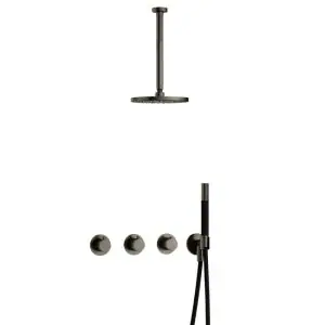 IBS CB7067 AI met 2 stopkranen, Plafondbuis 30 cm IBS70AI3
