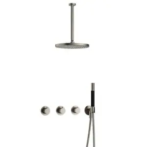 IBS CB7067 GN met 2 stopkranen, Plafondbuis 30 cm en M106 IBS70GN35