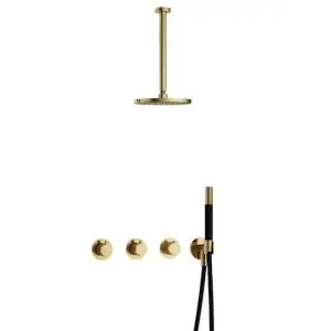 IBS CB7067 NB met 2 stopkranen, Plafondbuis 30 cm IBS70NB3