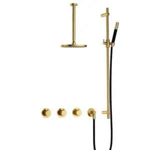 IBS CB7067 NBP met 2 stopkranen, Plafondbuis 30 cm en Glijstang IBS70NBP37