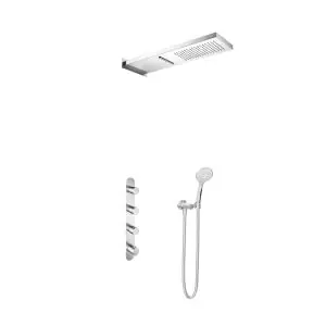hoofddouche IBS Buddy/3 stopkranen met cascade 3s. Handdouche CR IBS7CR1
