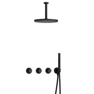 IBS CX7067 BL met 2 stopkranen met Plafondbuis 15 cm en M106 IBSX70BL25