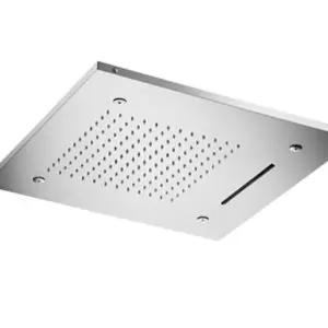 Inbouw Hoofddouche met LED vierkant CR