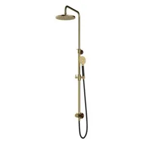 Stortdoucheset, Hoofddouche 20cm en doucheslang 1,5mtr met handdouche NB - Living Colours vormen een Poetsbaar patina M438NB1